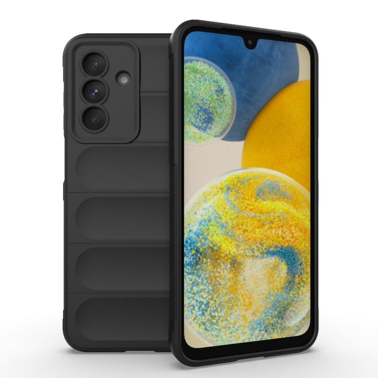 For Samsung Galaxy A26 5G Magic Shield TPU + Flannel Phone Case(Black)