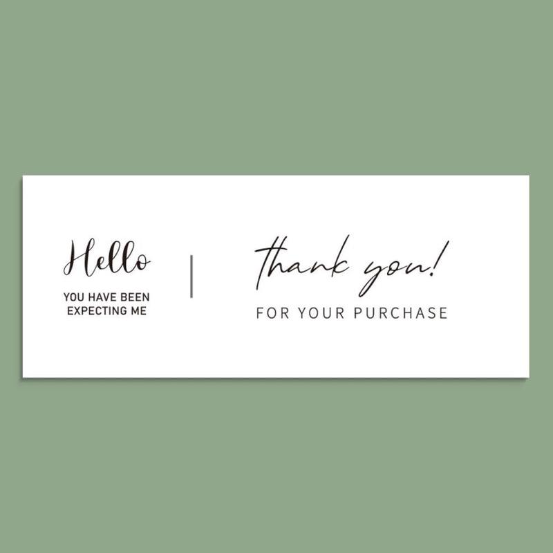 50 Sheets / Bag Rectangular Sticker Gift Box Sealed Sticker Packaging Supplies(B2)