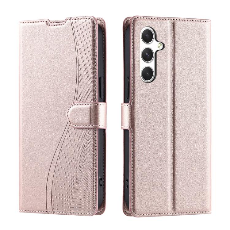 For Samsung Galaxy A16 5G Voltage Ultra-thin Dot Leather Phone Case(Rose Gold)