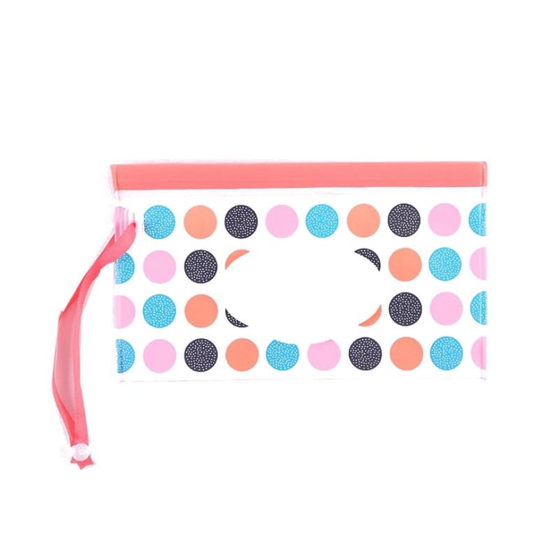 Baby EVA Wet Wipes Bag Portable Flip Removable Sanitary Wet Wipes Bag(Big Round Ball)