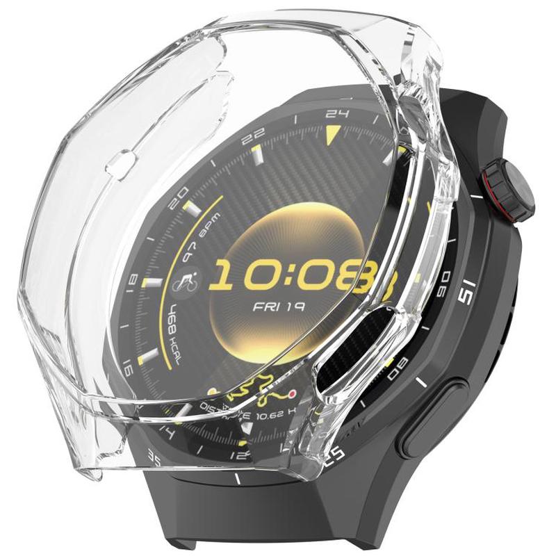 For Huawei Watch GT 6 Pro Electroplated Full Coverage TPU Watch Protective Cover(Transparent)