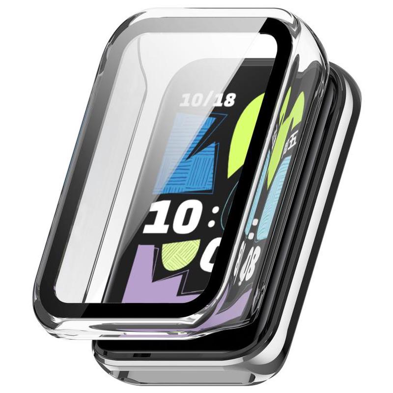 For Honor Band 10 Tempered Film Integrated PC Watch Protective Case(Transparent)
