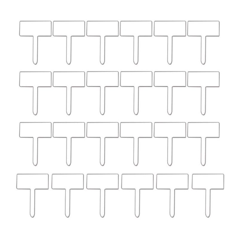 24pcs / Box Acrylic Plant Label Nameplate Potted Plant Sign Holder