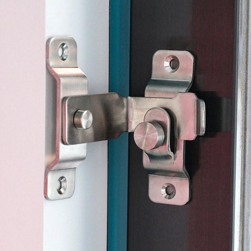 Extra Large Stainless Steel 90 Degree Barn Door Lock Hook Stainless Steel Door Buckle Insertion