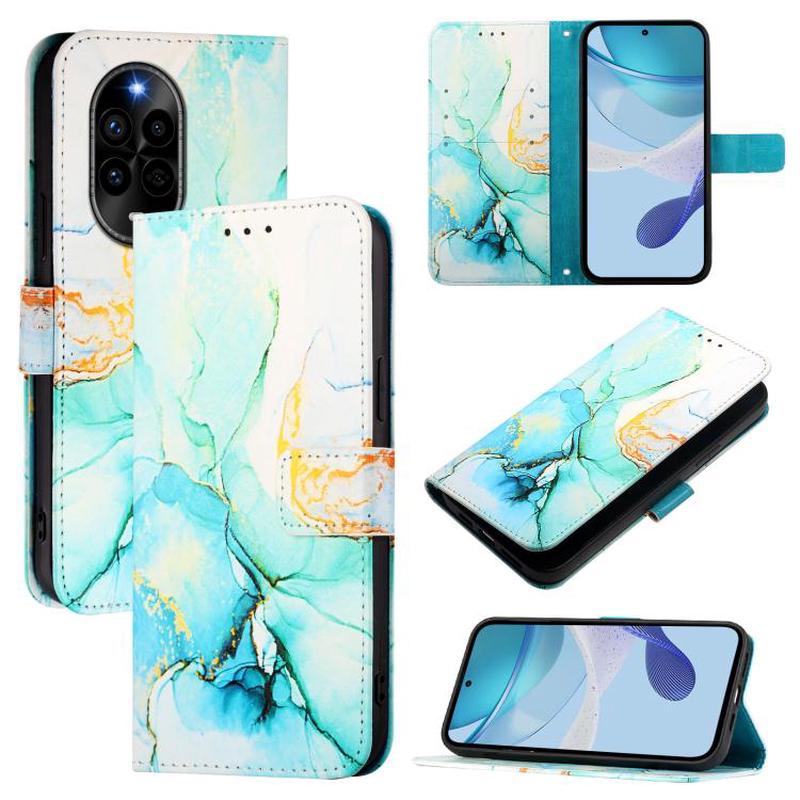 For Huawei nova 13 Pro PT003 Marble Pattern Flip Leather Phone Case(Green)