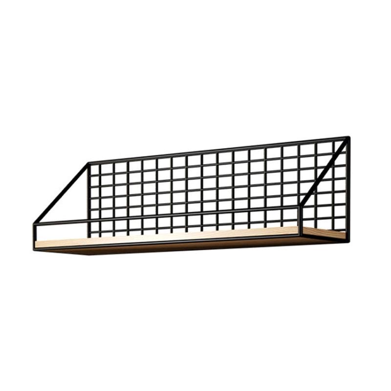 Household Large Non-Punching Organizer Wall Hanging Shelf, Style: Black Basic Model