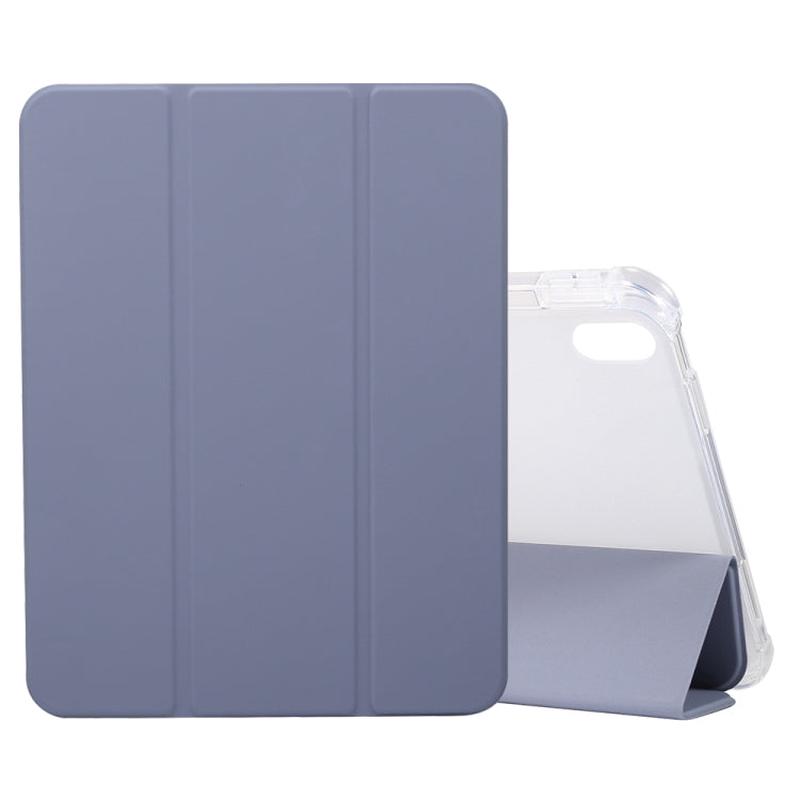 For iPad 2025 / 2022 3-folding Electric Pressed Skin Texture Leather Tablet Case(Baby Blue)
