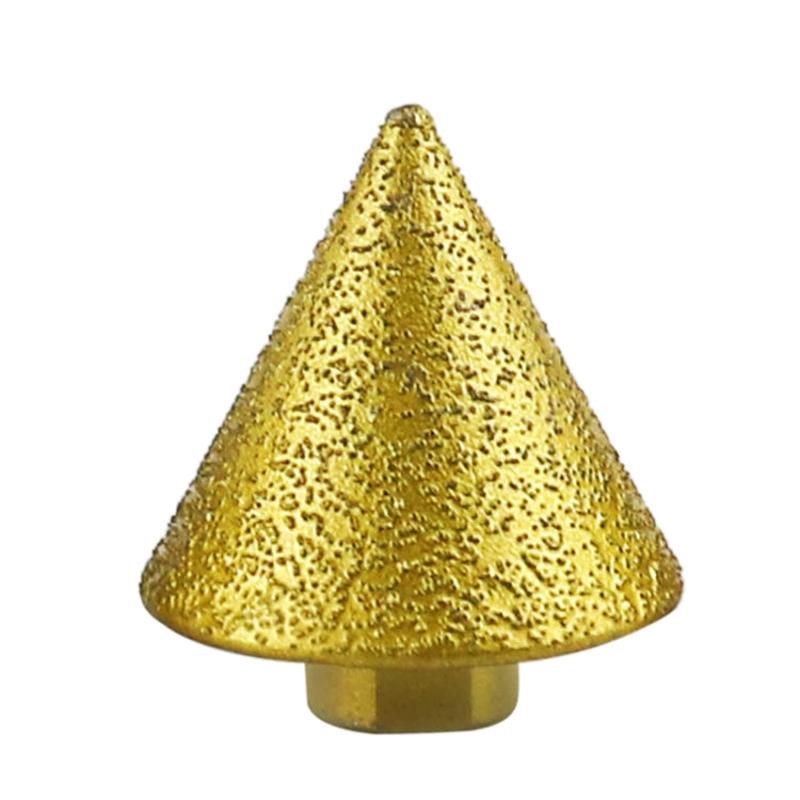 Diamond Chamfering Machine Conical Grinding Bit Tile Marble Quartz Drilling Hole Reamer Angle Grinder Drill Bit, Style: Large Diameter-Pointed