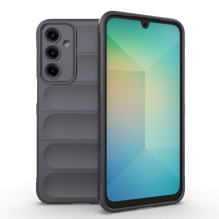 For Samsung Galaxy A16 5G Magic Shield TPU + Flannel Phone Case(Dark Grey)