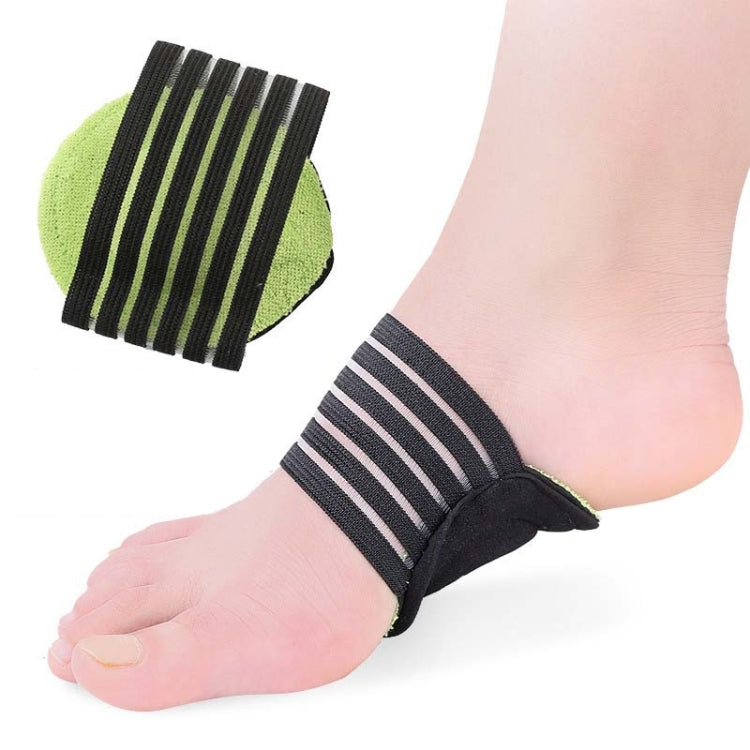 Plantar Fascia Heel Pad Arch Support Insole Heel Pain Relief And Shock Absorption Orthosis, Size: Free Size(Green Black)