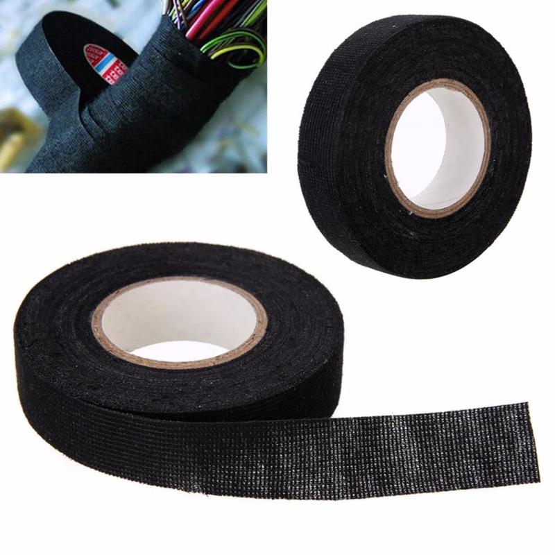 Heat-resistant Wiring Harness Tape Looms Wiring Harness Cloth Fabric Tape Adhesive Cable Protection 25M