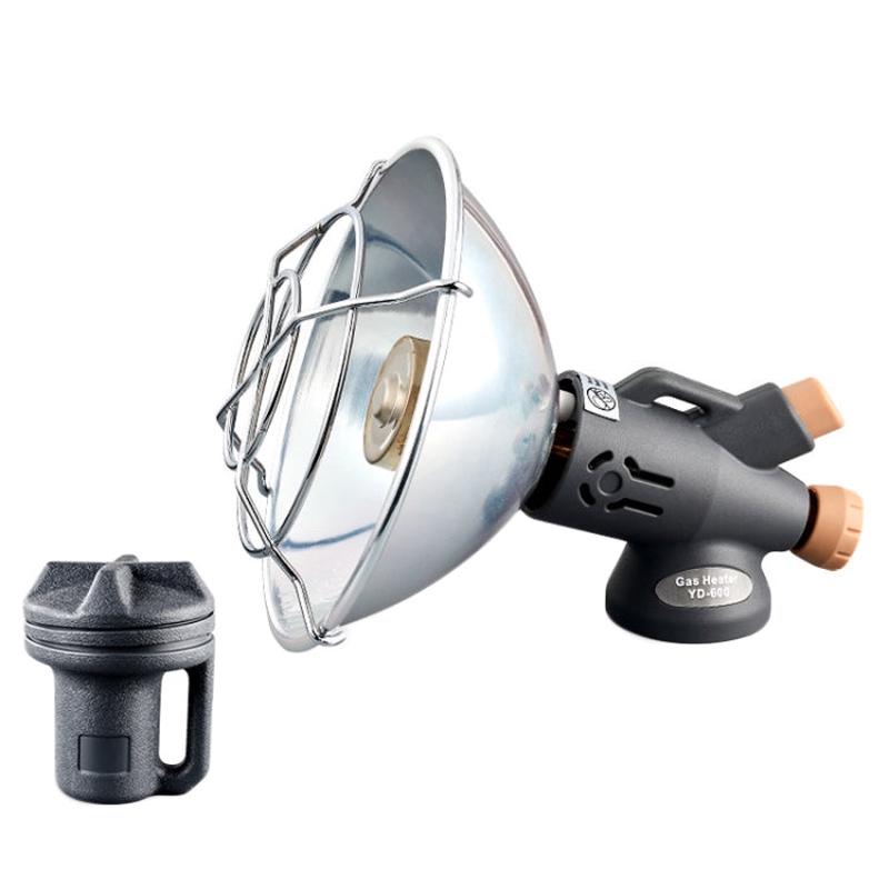 Outdoor Camping Heater Mini Portable Gas Heater Burner Fishing Gas Fireplace(Grey)