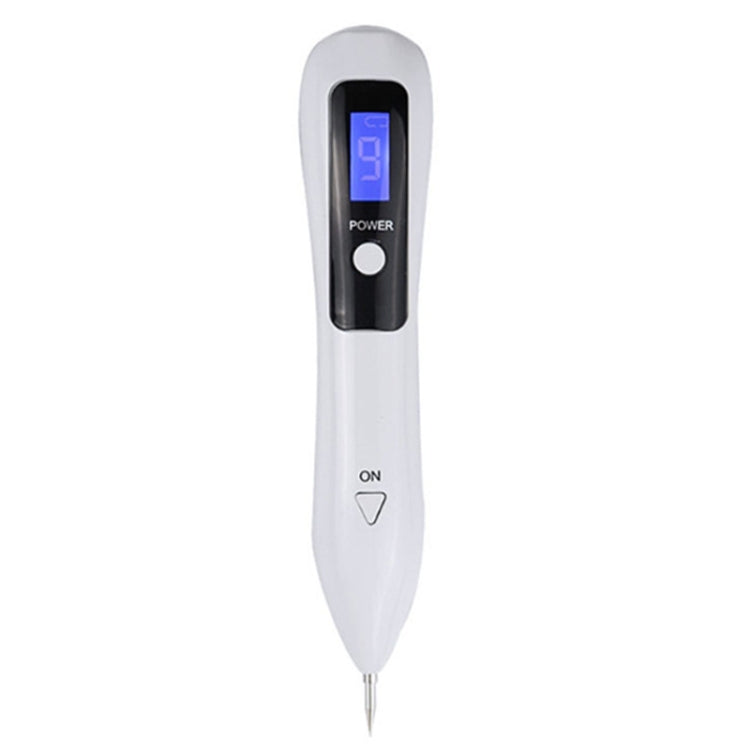 9 Gears Mole Spotting Pen LCD Home Laser Mole Spot Sweeping Beauty Instrument Without Shoot Light(White)