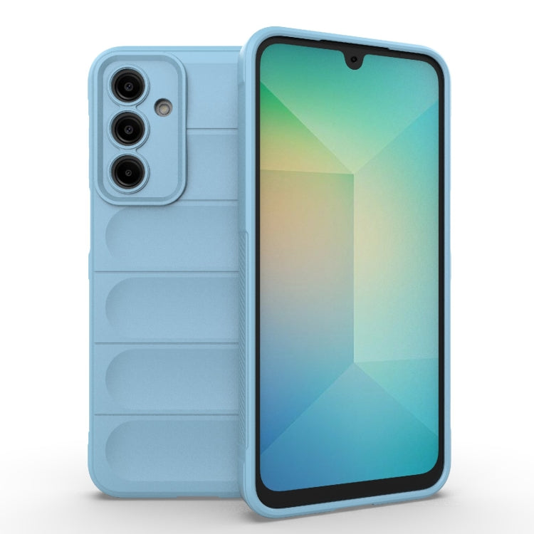For Samsung Galaxy A16 5G Magic Shield TPU + Flannel Phone Case(Light Blue)