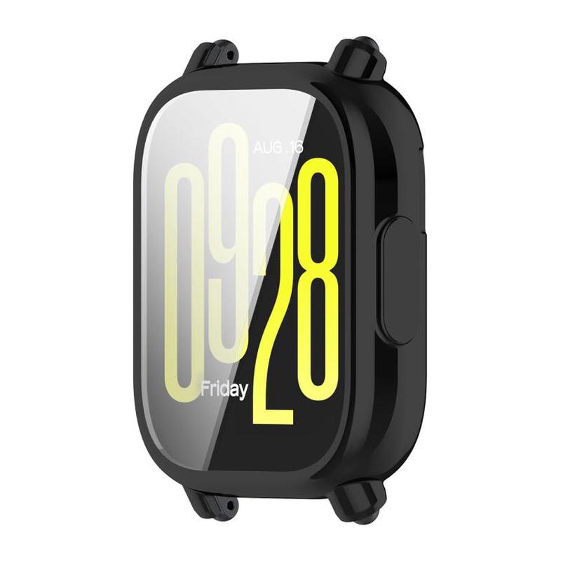 For Redmi Watch 5 Active ENKAY Hat-Prince Electroplated Soft TPU Watch Cover with Screen Film(Black)