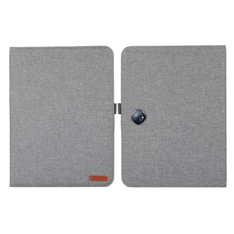For OPPO Pad Neo 11.4 Fabric Texture Horizontal Flip Leather Tablet Case(Grey)