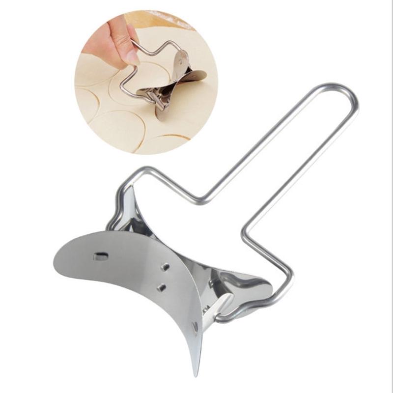 Stainless Steel Dumpling Maker Dough Cutter Dumpling Mould Kitchen Accessories Pastry Tools, Specification:8.3 Dumplings Round Knife