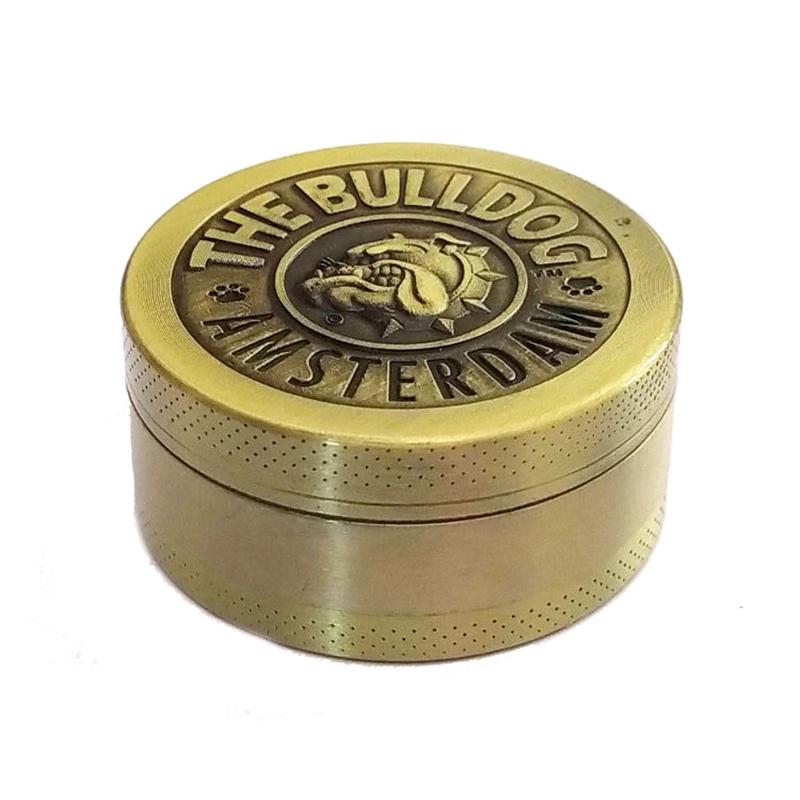 50mm Bulldog Grinder Tobacco Herb Zinc Alloy Grinders, Spec: 3 -layer Bronze