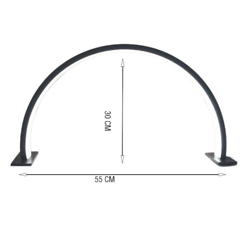 5V Stepless Dimming Nail Lamp 3-Color Change Eye-Caring Fill Light For Beauty/Eyelash Extension/Microblading, Spec: Large Black