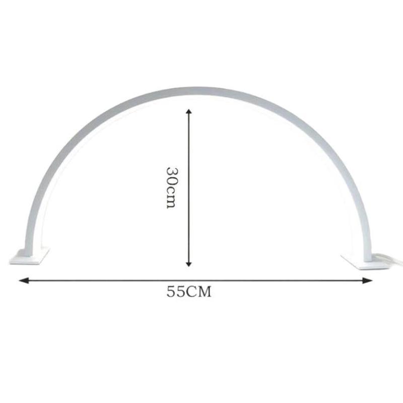 5V Stepless Dimming Nail Lamp 3-Color Change Eye-Caring Fill Light For Beauty/Eyelash Extension/Microblading, Spec: Large White