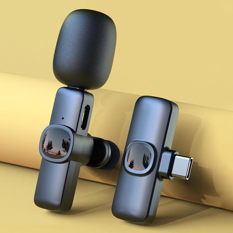 J1 Lavalier Wireless Microphone Noise Reduction Mini Mic, Model:Type-C Plug