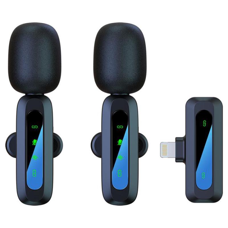 J3 2 in 1 Lavalier Wireless Microphone Noise Reduction Mini Mic, Model:8 Pin Plug