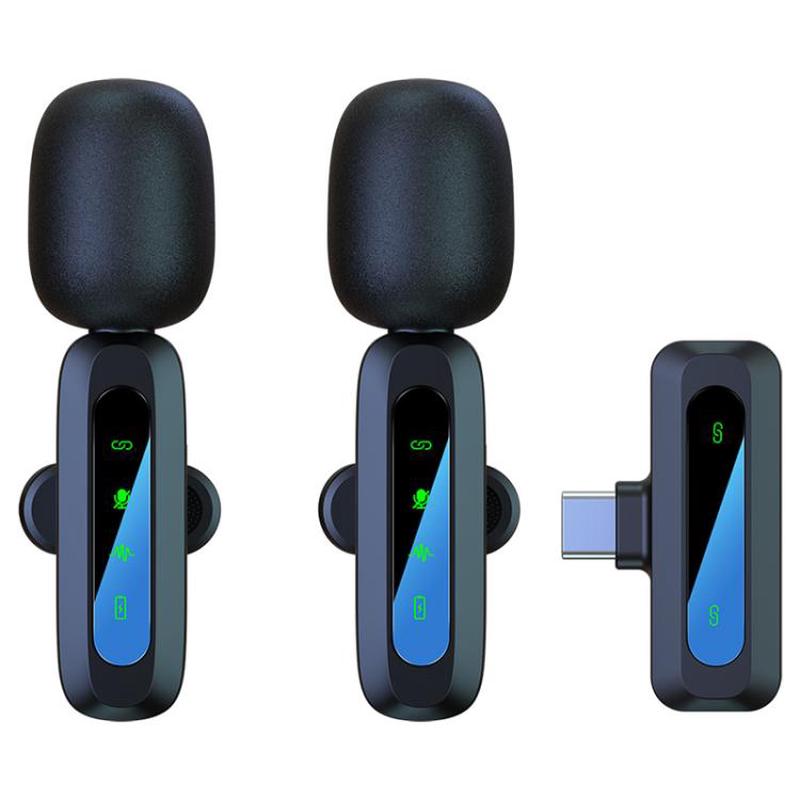 J3 2 in 1 Lavalier Wireless Microphone Noise Reduction Mini Mic, Model:Type-C Plug