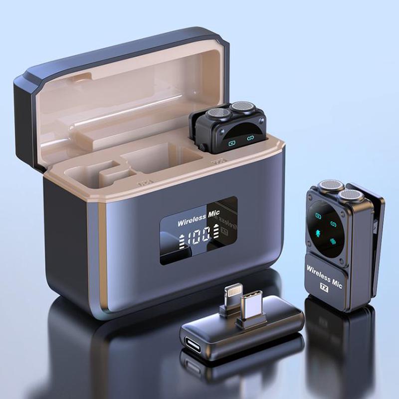 Q12 Type-C / 8 Pin 2 in 1 Lavalier Wireless Microphone, Model:U-shaped RX