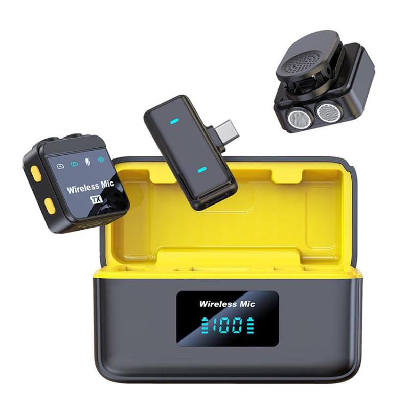 Q9 2 in 1 Lavalier Wireless ENC Microphone, Model:Type-C Plug
