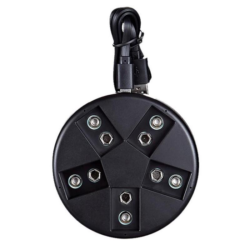 SK-C705M3 9V Battery Smart 5-Slot Charger USB Ni-MH Battery Charging Dock(Black)