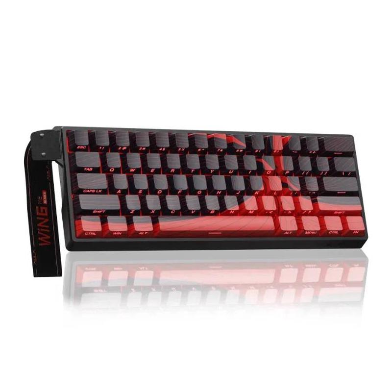 AULA WIN60HE MAX Edition 60 Keys RGB Wired Keyboard(Red Wing Chun Magnetic Axis)