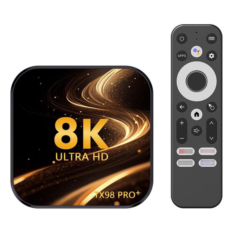 TX98 Pro+ 8K UHD Android 13 Smart TV Box with Remote Control, 4GB+64GB, RK3528 Quad-Core(AU Plug)