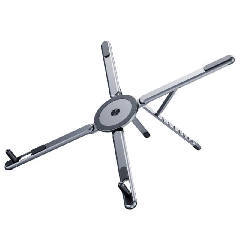 E05 Multi-Function Magnetic Aluminum Alloy Phone Holder Portable Desktop Stand for Tablet PC