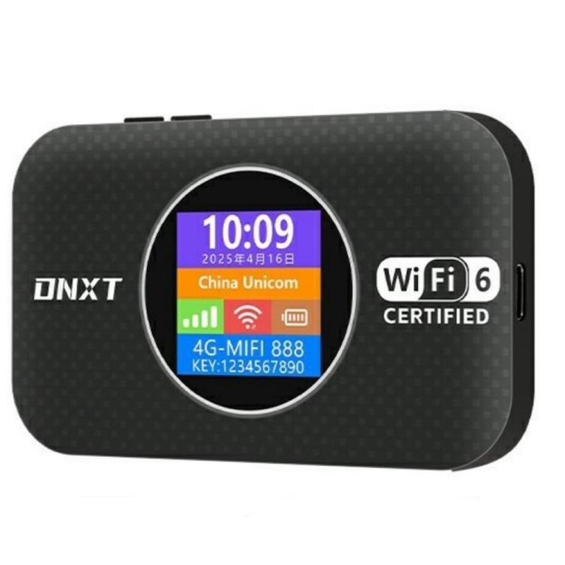 MF967-E Eurasia Version Support WPS / SIM Card / DMZ WiFi6 4G Router Portable Mobile WiFi(Black)