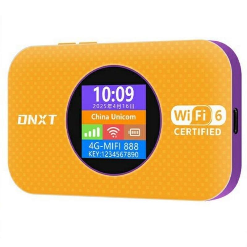 MF967-E Eurasia Version Support WPS / SIM Card / DMZ WiFi6 4G Router Portable Mobile WiFi(Orange)