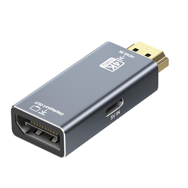 4K 60Hz HDMI Male to DP Female HD Adapter(Grey)