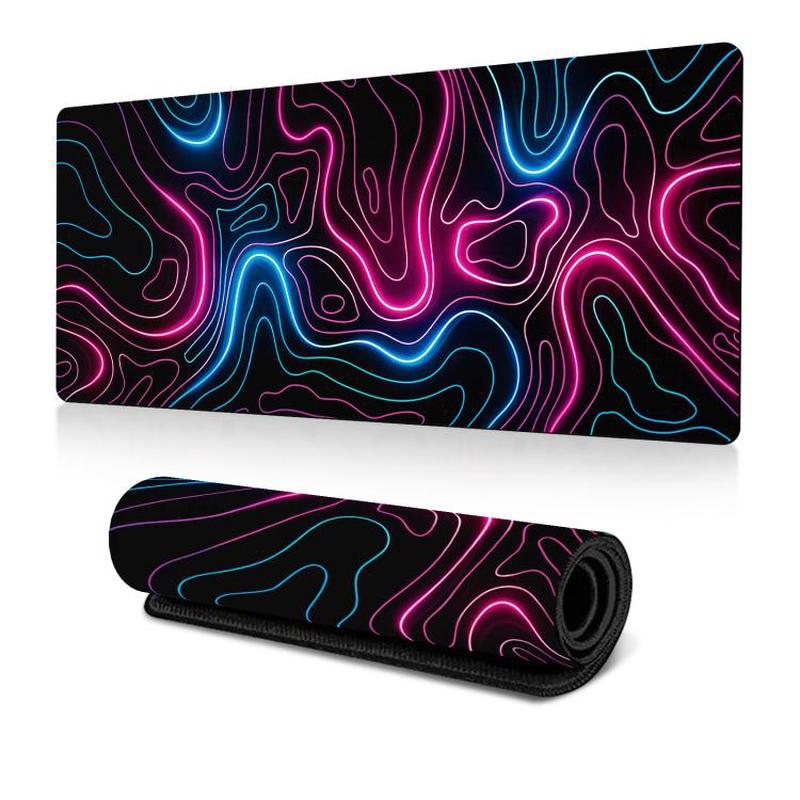Abstract Line Texture Mouse Pad Non-Slip Desk Mat For Office, Gaming, Size: 300x600x2mm(No. 17)