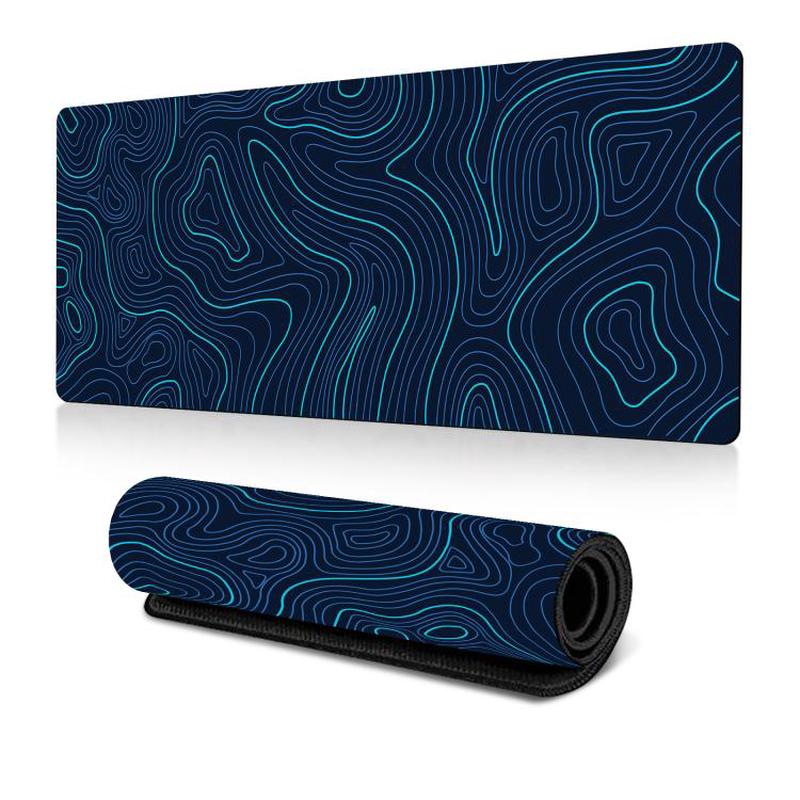 Abstract Line Texture Mouse Pad Non-Slip Desk Mat For Office, Gaming, Size: 300x700x2mm(No. 18)