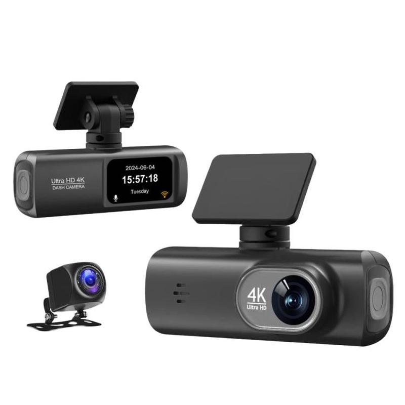 4K Dual Recording WiFi Smartphone Connected Car Dash Cam, Specification: Front+Rear