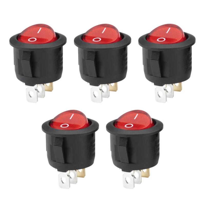 DIY Rocker Switch for Racing Sport (10pcs in one packing, the price is for 10pcs)(Red)