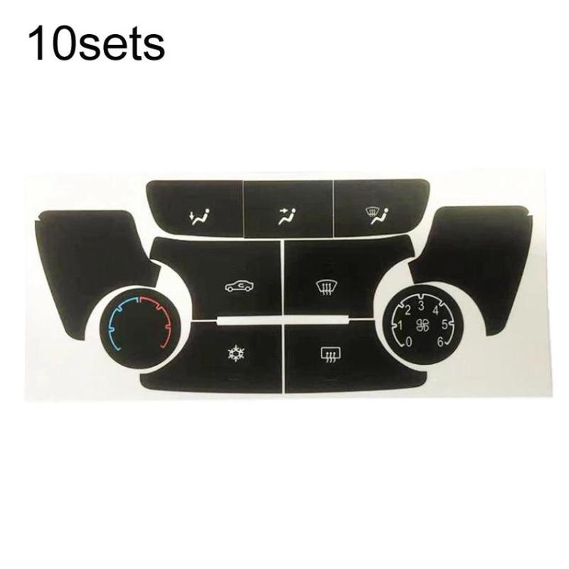 For Buick Encore / Verano 10sets Air Conditioner Control Panel Button Repair Stickers, Spec: Manual