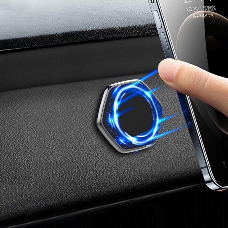 Magnetic Car Air Vent Metal Phone Holder, Specification: Q51 Hexagon