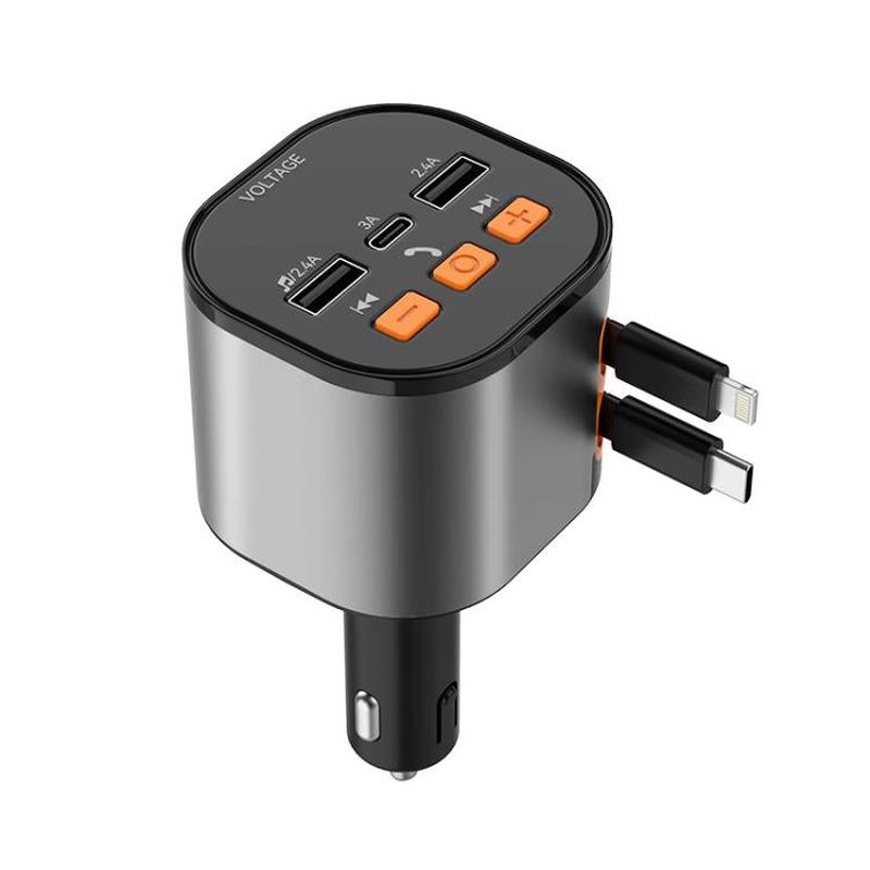PD30W Car Fast Charging Cigarette Lighter Adapter Charger(8 Pin+Type-C)