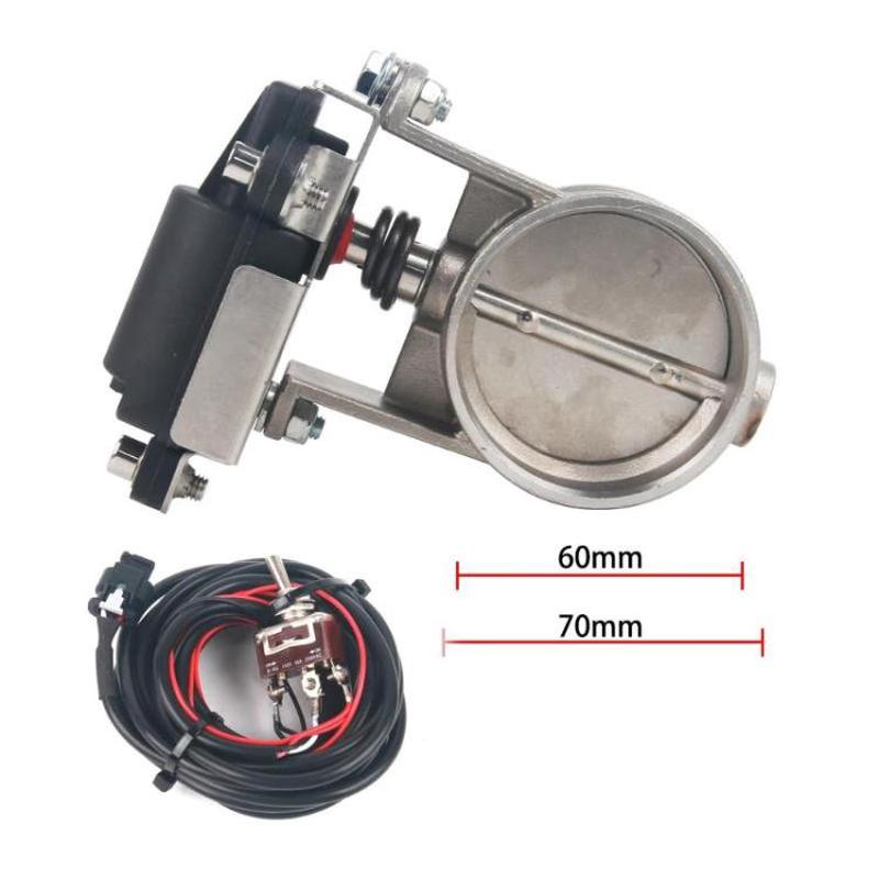 Electrically Controlled Exhaust Valve For Cars & Motorcycles Automotive Modified Valve Body, Spec: 2.25 inch 60mm