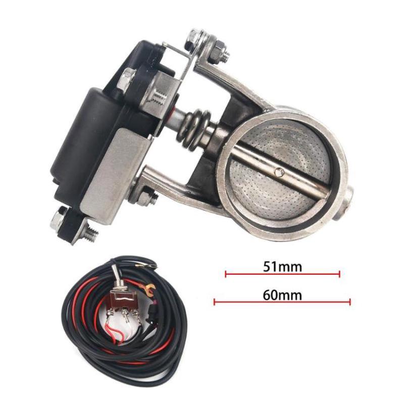 Electrically Controlled Exhaust Valve For Cars & Motorcycles Automotive Modified Valve Body, Spec: 2 inch 51mm