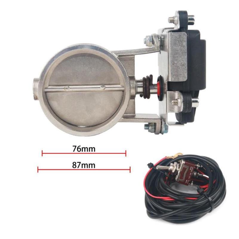 Electrically Controlled Exhaust Valve For Cars & Motorcycles Automotive Modified Valve Body, Spec: 3 inch 76mm