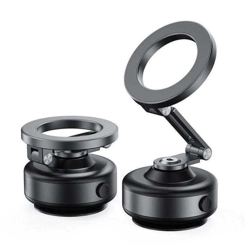 X94 360 Degree Rotating Foldable Electric Vacuum Suction Cup Car Phone Holder(Grey)