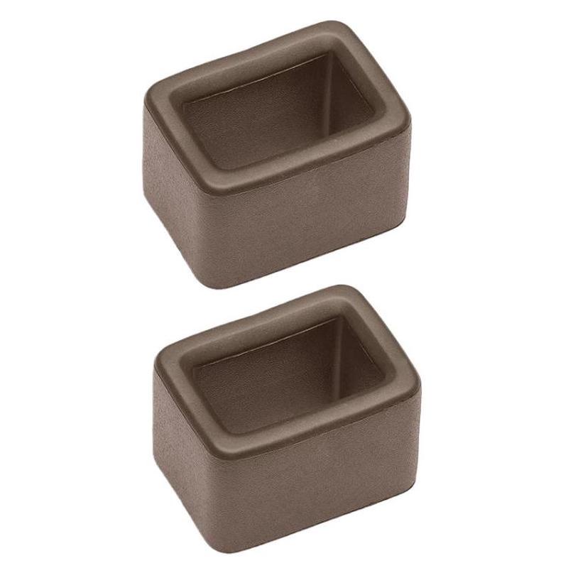 2pcs Universal Car Seat Belt Buckle Holder Seat Belt Bracket(Brown)