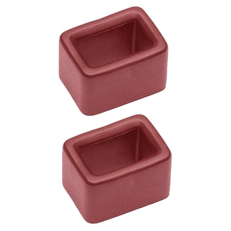 2pcs Universal Car Seat Belt Buckle Holder Seat Belt Bracket(Red)