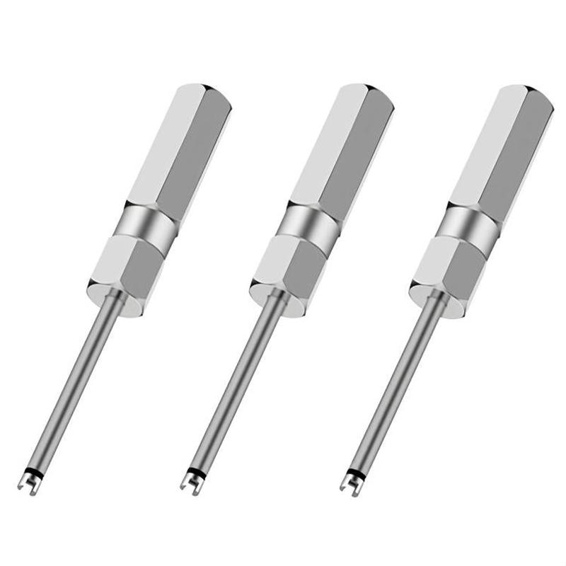 3pcs Magnetic Valve Core Installation Removal Wrench Screwdriver(Aluminum Alloy)